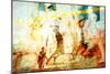 Beach Volleyball 1-THE Studio-Mounted Giclee Print