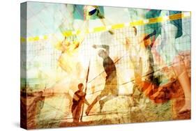 Beach Volleyball 1-THE Studio-Stretched Canvas