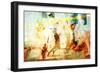 Beach Volleyball 1-THE Studio-Framed Premium Giclee Print