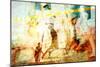 Beach Volleyball 1-THE Studio-Mounted Premium Giclee Print