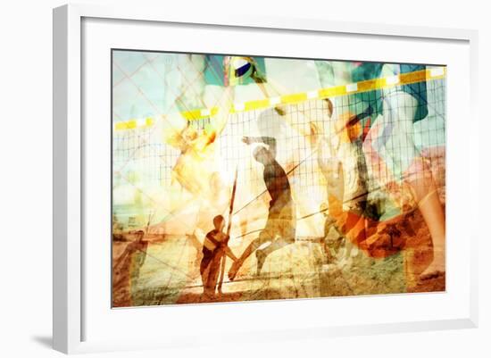 Beach Volleyball 1-THE Studio-Framed Giclee Print