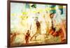 Beach Volleyball 1-THE Studio-Framed Giclee Print