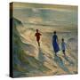 Beach Walk, 1994-Timothy Easton-Stretched Canvas