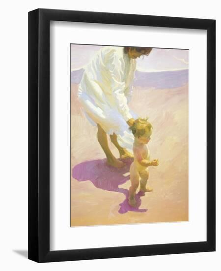 Beach Walk-John Asaro-Framed Giclee Print