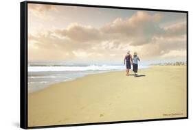 Beach Walk-Carlos Casamayor-Framed Stretched Canvas