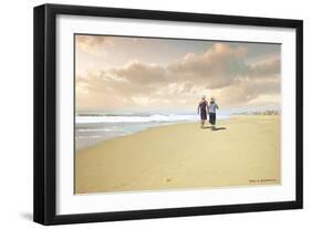 Beach Walk-Carlos Casamayor-Framed Giclee Print