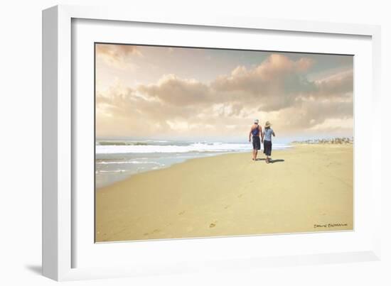 Beach Walk-Carlos Casamayor-Framed Giclee Print