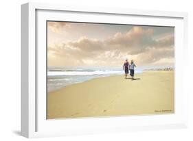 Beach Walk-Carlos Casamayor-Framed Giclee Print