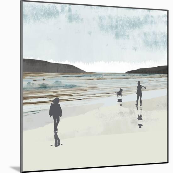 Beach Walking I-Flora Kouta-Mounted Art Print