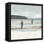 Beach Walking II-Flora Kouta-Framed Stretched Canvas