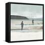 Beach Walking II-Flora Kouta-Framed Stretched Canvas