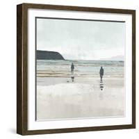 Beach Walking III-Flora Kouta-Framed Art Print