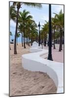 Beach wall in Fort Lauderdale, Broward County, Florida, USA-null-Mounted Photographic Print