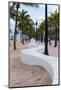 Beach wall in Fort Lauderdale, Broward County, Florida, USA-null-Mounted Photographic Print