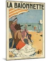 Beach Watchers-Georges Leonnec-Mounted Art Print