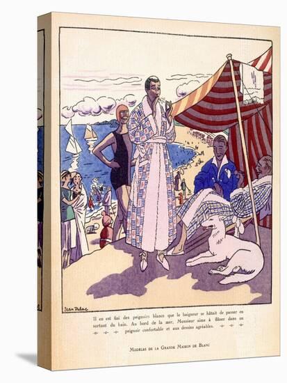 Beach Wear, from 'Modeles De La Grnade Maison De Blanc' C.1920-null-Stretched Canvas