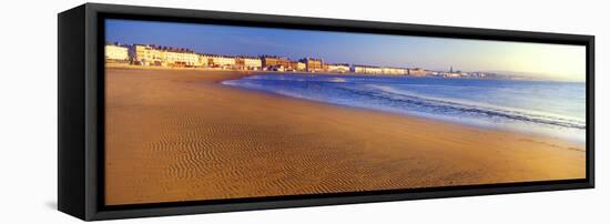 Beach, Weymouth, Dorset, England-null-Framed Stretched Canvas