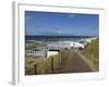 Beach Wind Breaks, North Sea Resort of Zandvoort, Netherlands, Europe-Rennie Christopher-Framed Photographic Print