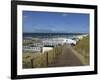 Beach Wind Breaks, North Sea Resort of Zandvoort, Netherlands, Europe-Rennie Christopher-Framed Photographic Print