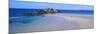 Beach with a Fort in the Background, St-Malo, Brittany, France-null-Mounted Photographic Print