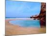 Beach with a Lighthouse in the Background, Pointe Du Toulinguet, Crozon, Finistere, Brittany-null-Mounted Photographic Print