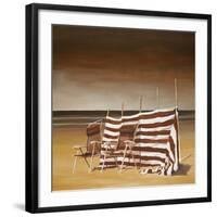 Beach with Armchairs, 2009-Henri Sarla-Framed Art Print