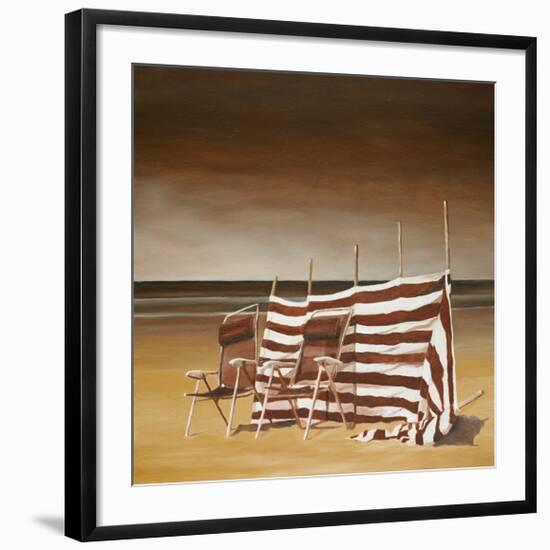 Beach with Armchairs, 2009-Henri Sarla-Framed Art Print