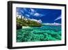 Beach with Coral Reef on South Side of Upolu, Samoa Islands-Martin Valigursky-Framed Premium Photographic Print