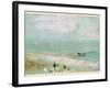 Beach with Figures and a Jetty. C.1830-J. M. W. Turner-Framed Giclee Print