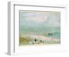 Beach with Figures and a Jetty. C.1830-J. M. W. Turner-Framed Giclee Print