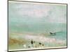 Beach with Figures and a Jetty. C.1830-J. M. W. Turner-Mounted Giclee Print