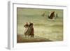 Beach with Figures-Philip Richard Morris-Framed Giclee Print