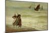 Beach with Figures-Philip Richard Morris-Mounted Giclee Print