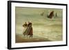 Beach with Figures-Philip Richard Morris-Framed Giclee Print