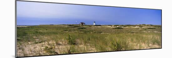 Beach with Lighthouse in the Background, Race Point Light, Provincetown, Cape Cod-null-Mounted Photographic Print