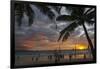 Beach with Palm Trees at Sunset, Boracay Island, Aklan Province, Philippines-Keren Su-Framed Photographic Print