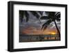 Beach with Palm Trees at Sunset, Boracay Island, Aklan Province, Philippines-Keren Su-Framed Photographic Print