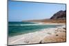 Beach with salt crystalized formation and turquoise water, The Dead Sea, Jordan, Middle East-Francesco Fanti-Mounted Photographic Print