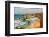 Beach with Sandbanks Cliffs-null-Framed Art Print