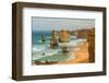 Beach with Sandbanks Cliffs-null-Framed Art Print