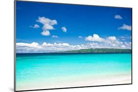 Beach with Turquoise Water and White Sand-pashapixel-Mounted Photographic Print