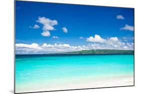 Beach with Turquoise Water and White Sand-pashapixel-Mounted Photographic Print