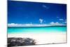 Beach with Turquoise Water and White Sand-pashapixel-Mounted Photographic Print