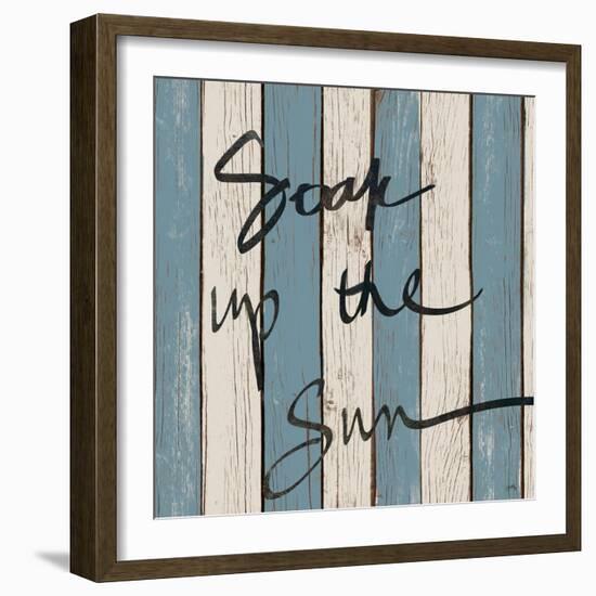 Beach Words I-Elizabeth Medley-Framed Art Print