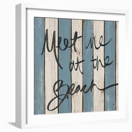 Beach Words II-Elizabeth Medley-Framed Art Print