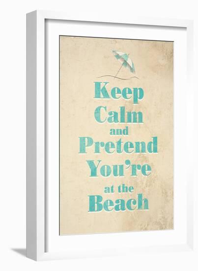 Beach-null-Framed Art Print