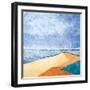 Beach-Hyunah Kim-Framed Art Print