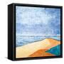 Beach-Hyunah Kim-Framed Stretched Canvas