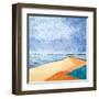 Beach-Hyunah Kim-Framed Art Print