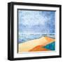 Beach-Hyunah Kim-Framed Art Print